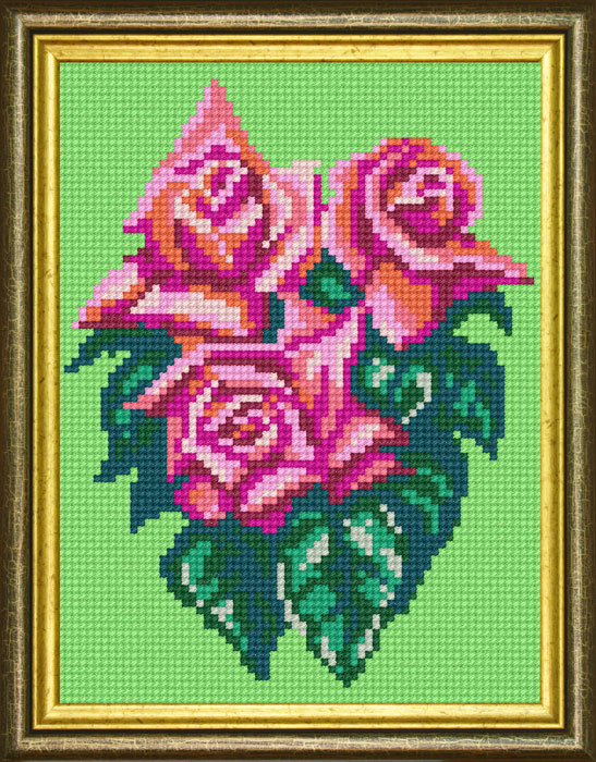 D09 — Букет рожевих троянд