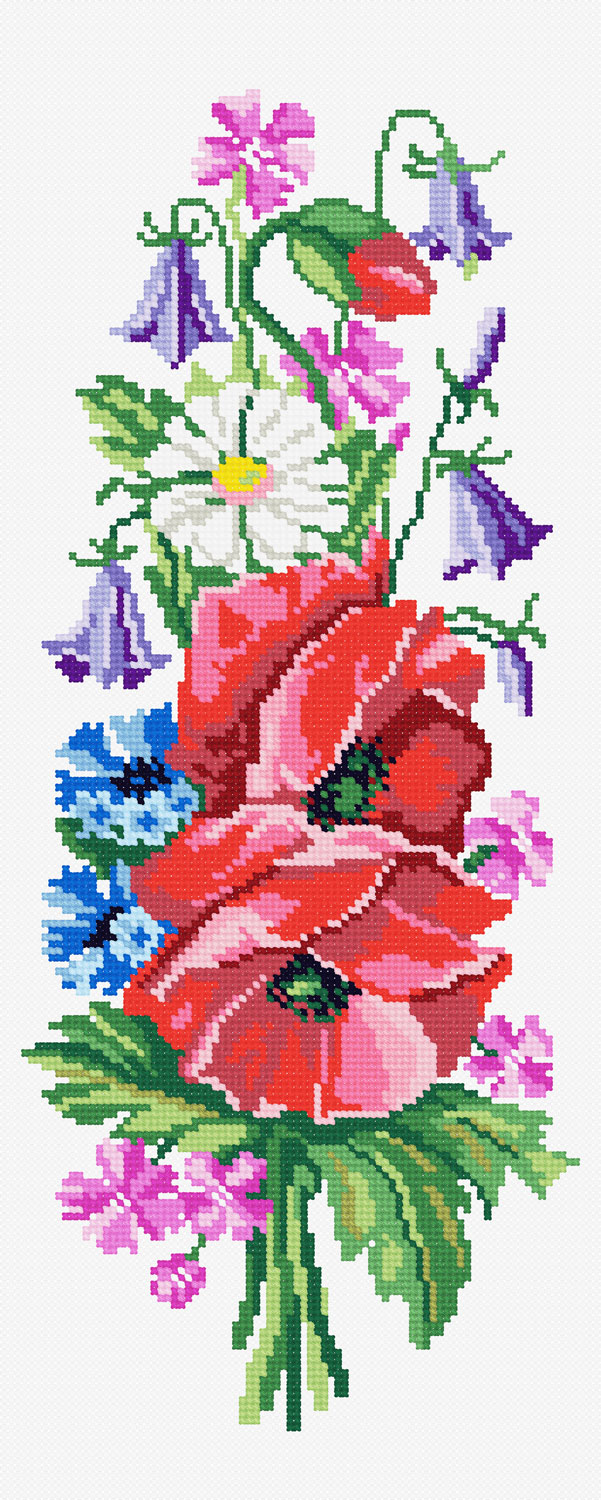 N3113 — Букет польових квітів із дзвіночками
