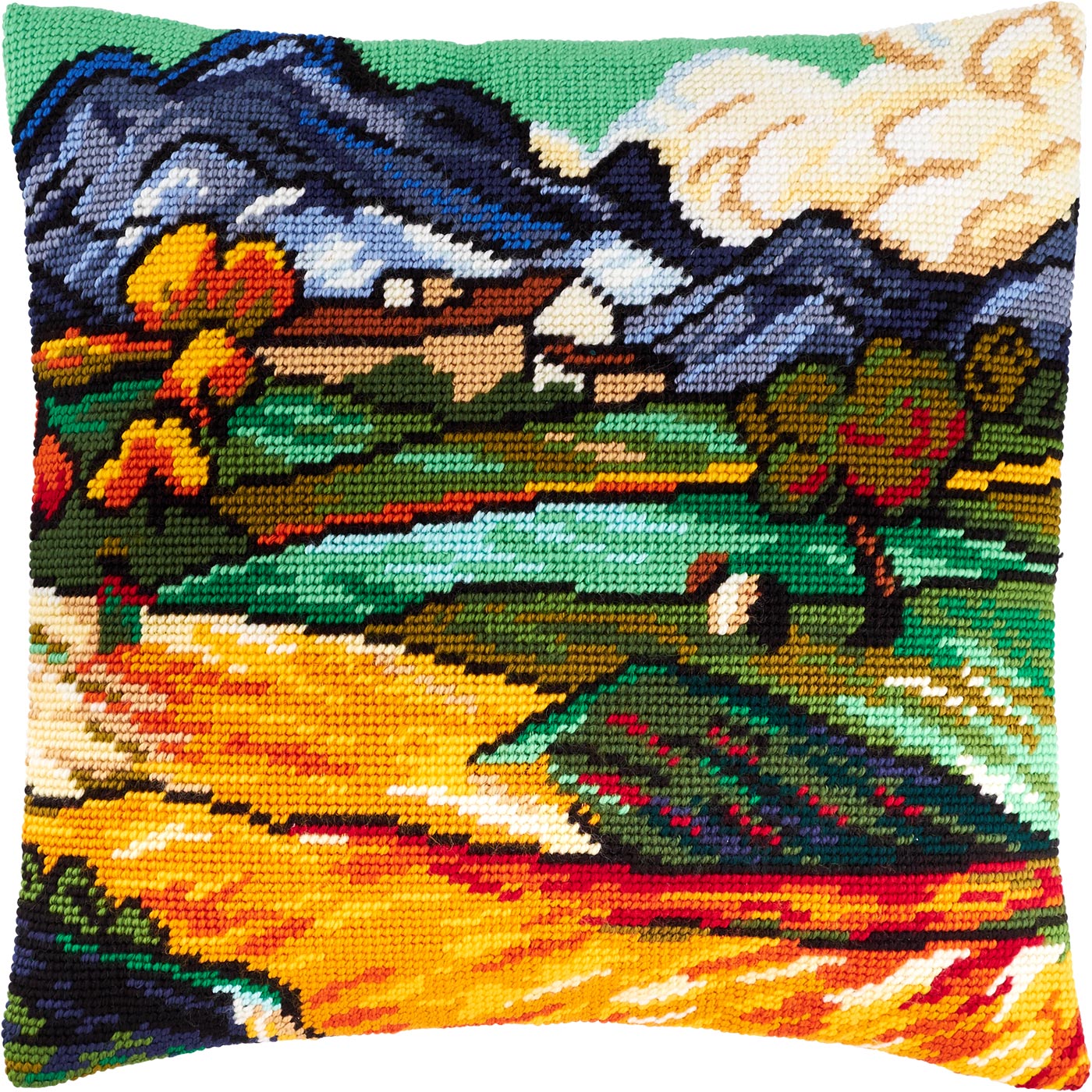 V162 — «Гора Ґоссьє і ферма Сен-Поль», В. ван Гог
